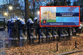 Policja wydała oświadczenie ws. TK. Cztery osoby zatrzymane