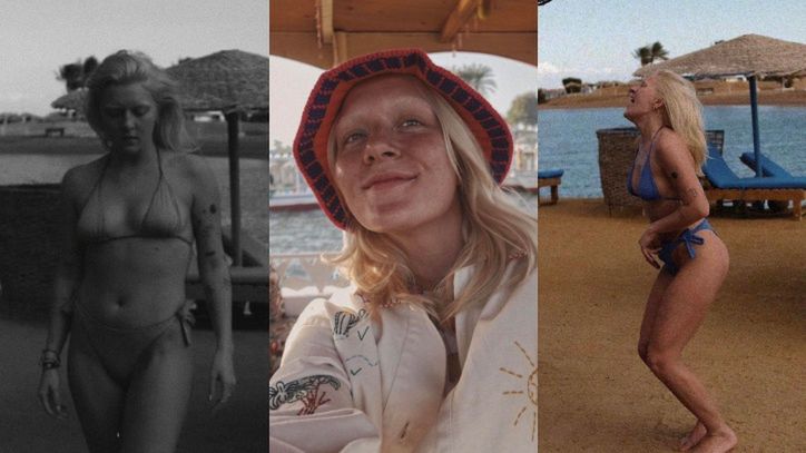 Iga Krefft eksponuje wytatuowane ciało w bikini na wakacjach w Egipcie