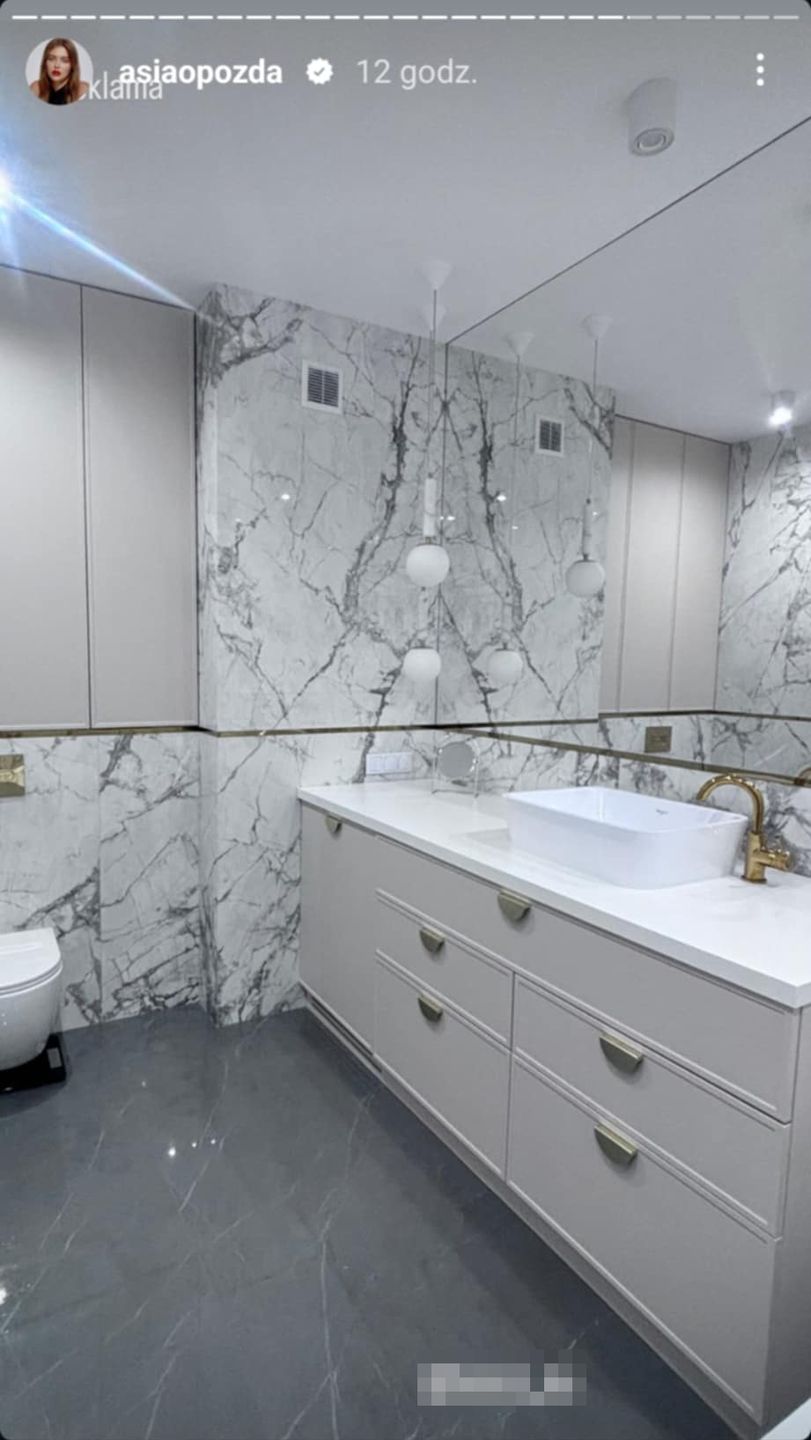 Joanna Opozda pokazała łazienkę