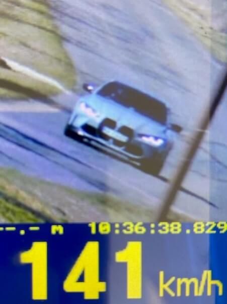 Kierowca BMW przekroczył 2 krotnie dopuszczalną prędkość