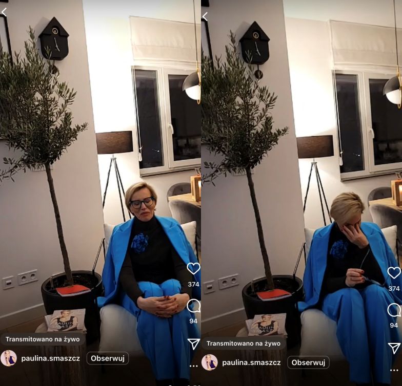 Paulina Smaszcz rozpłakała się podczas relacji na żywo