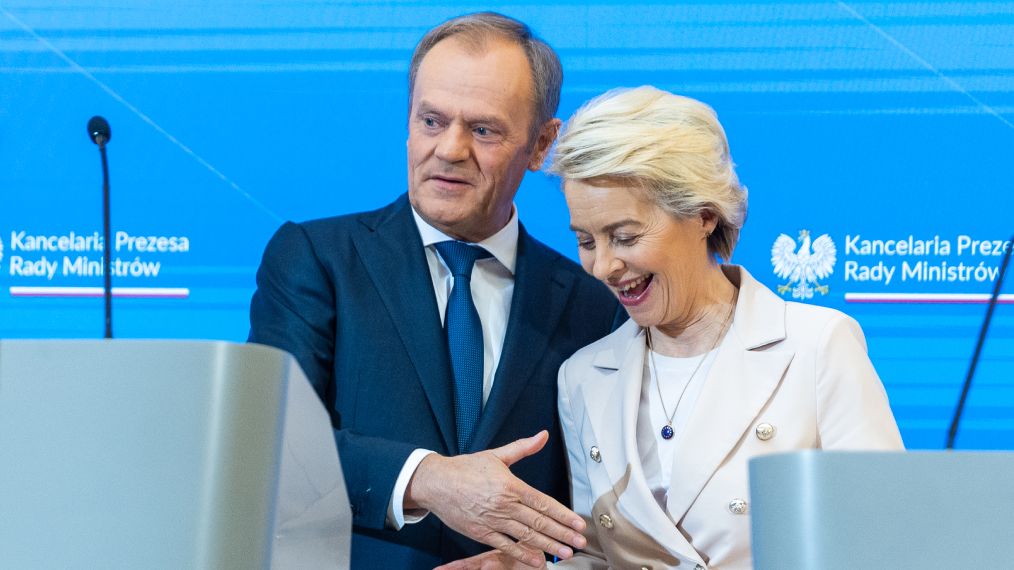 Donald Tusk i Ursula von der Leyen