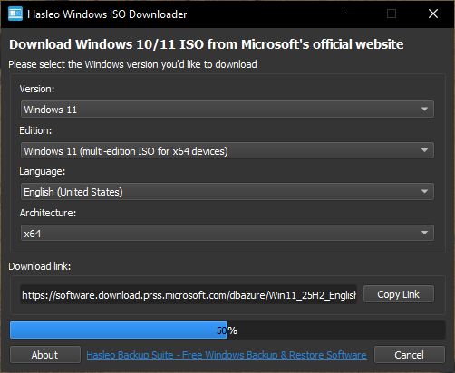 Hasleo Windows ISO Downloader
