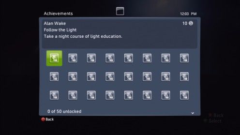 Alan Wake - ujawniono achievementy 1
