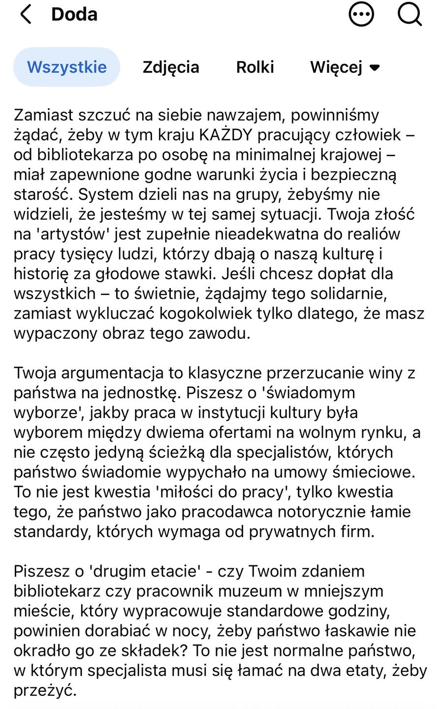 Oświadczenie Dody 