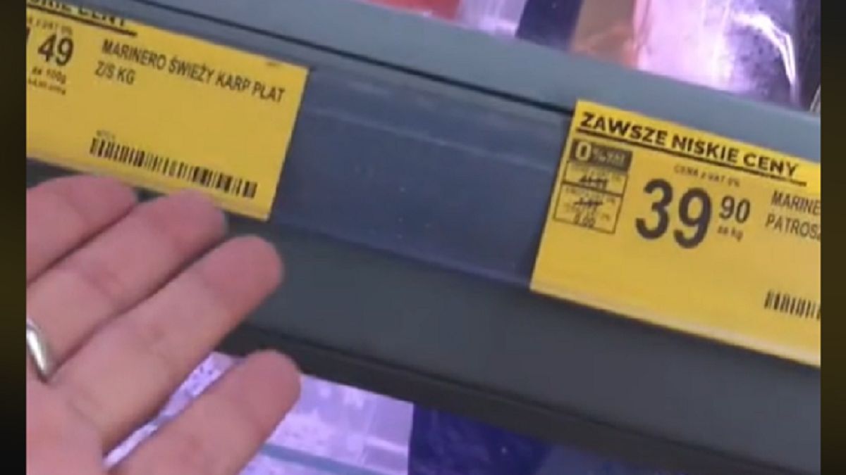 Porównała cenę karpia i łososia. "To będzie trudny wybór". 