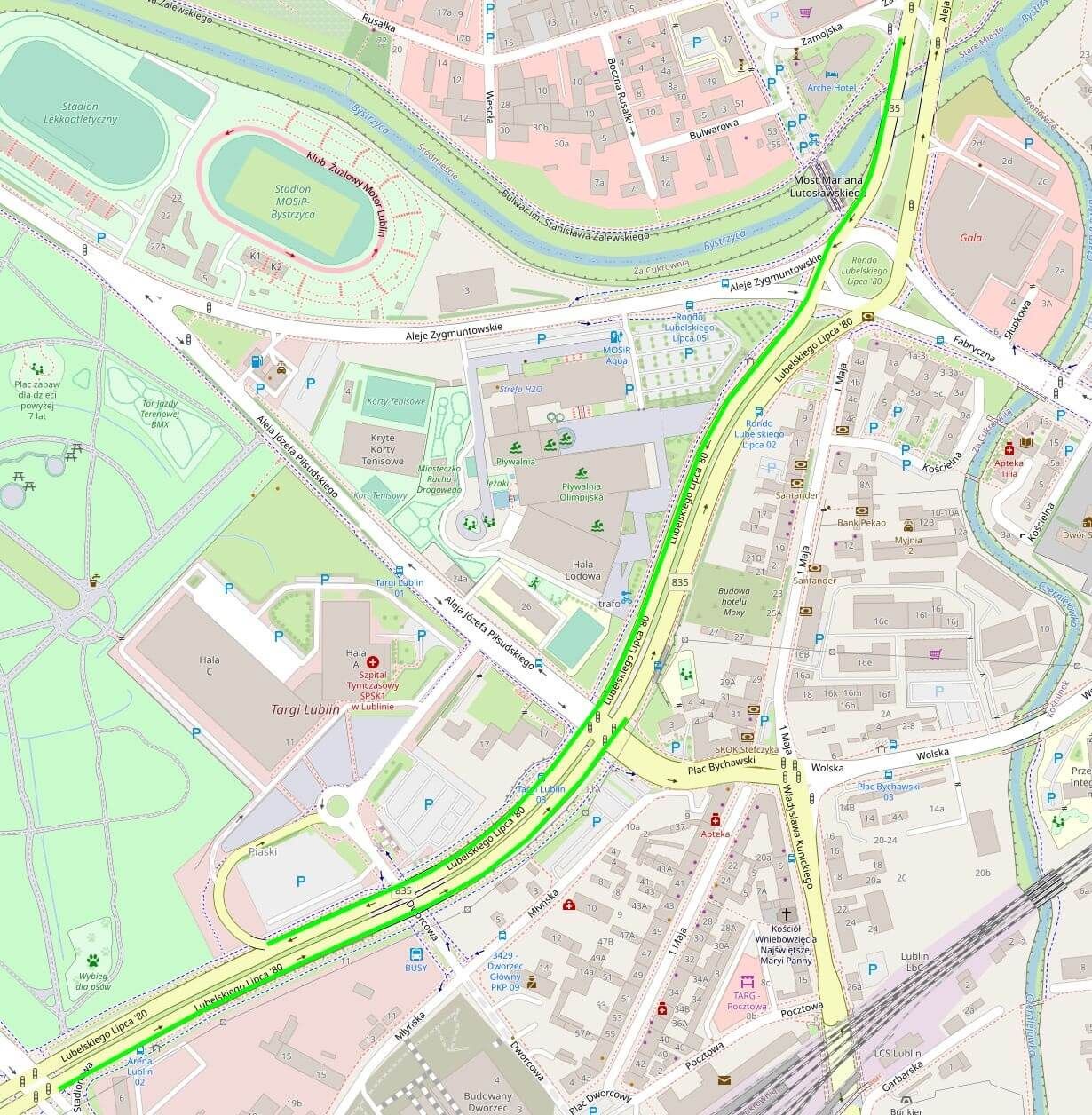 Nowe buspasy na al. Unii Lubelskiej i ul. Lubelskiego Lipca '80