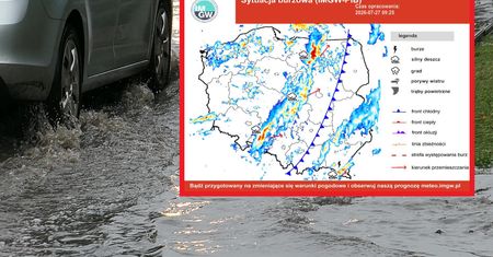 Nadciągają burze z gradem. Niebezpiecznie w 10 województwach