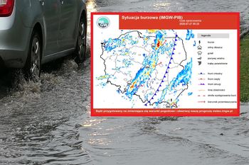 Nadciągają burze z gradem. Niebezpiecznie w 10 województwach