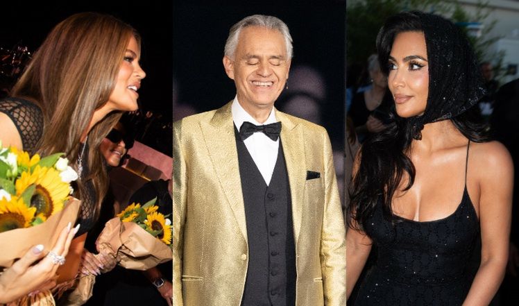 Kim i Khloe Kardashian na koncercie Andrei Bocellego