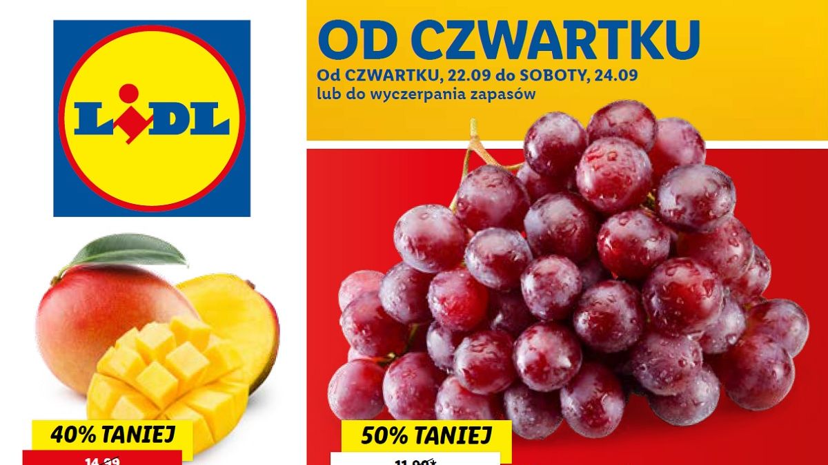 Lidl gazetka od 22.09 22 - czwartku 22 września
