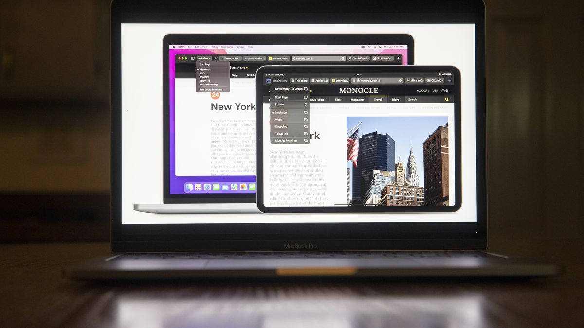 Safari on Macbook