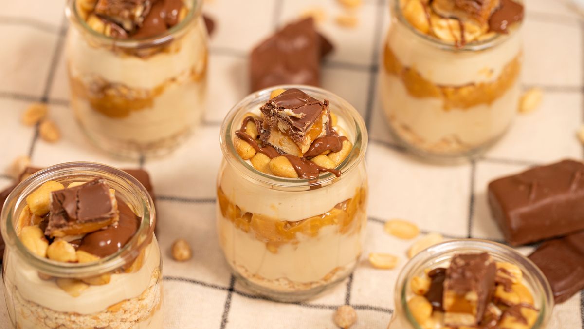 Snickers w słoiczku