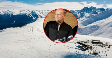 Tusk przyłapany na nartach. Spędza ferie w Dolomitach