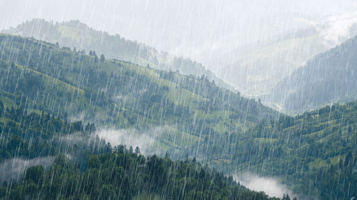 góry deszcze ulewa opady deszczu