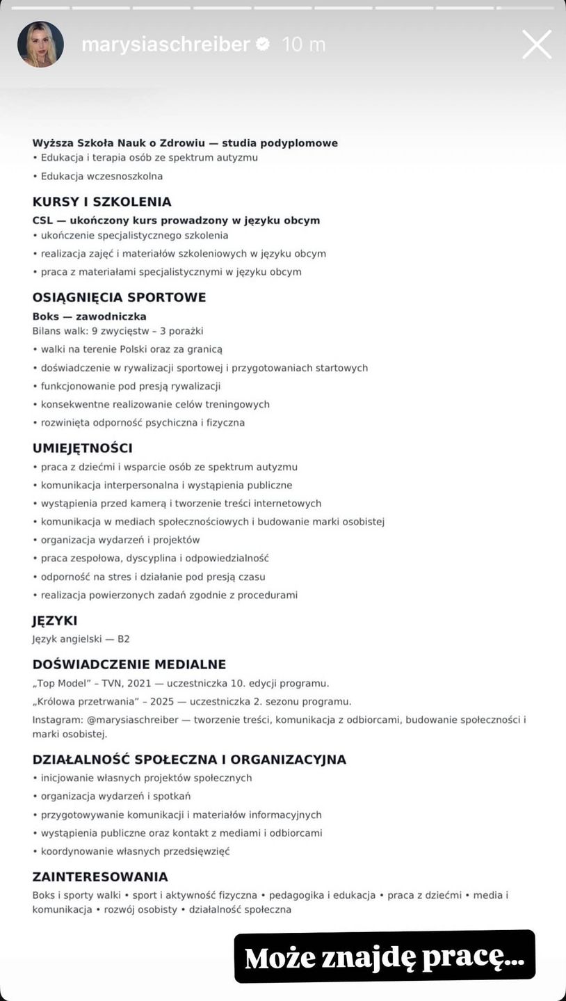 CV Marianny Schreiber cz.2