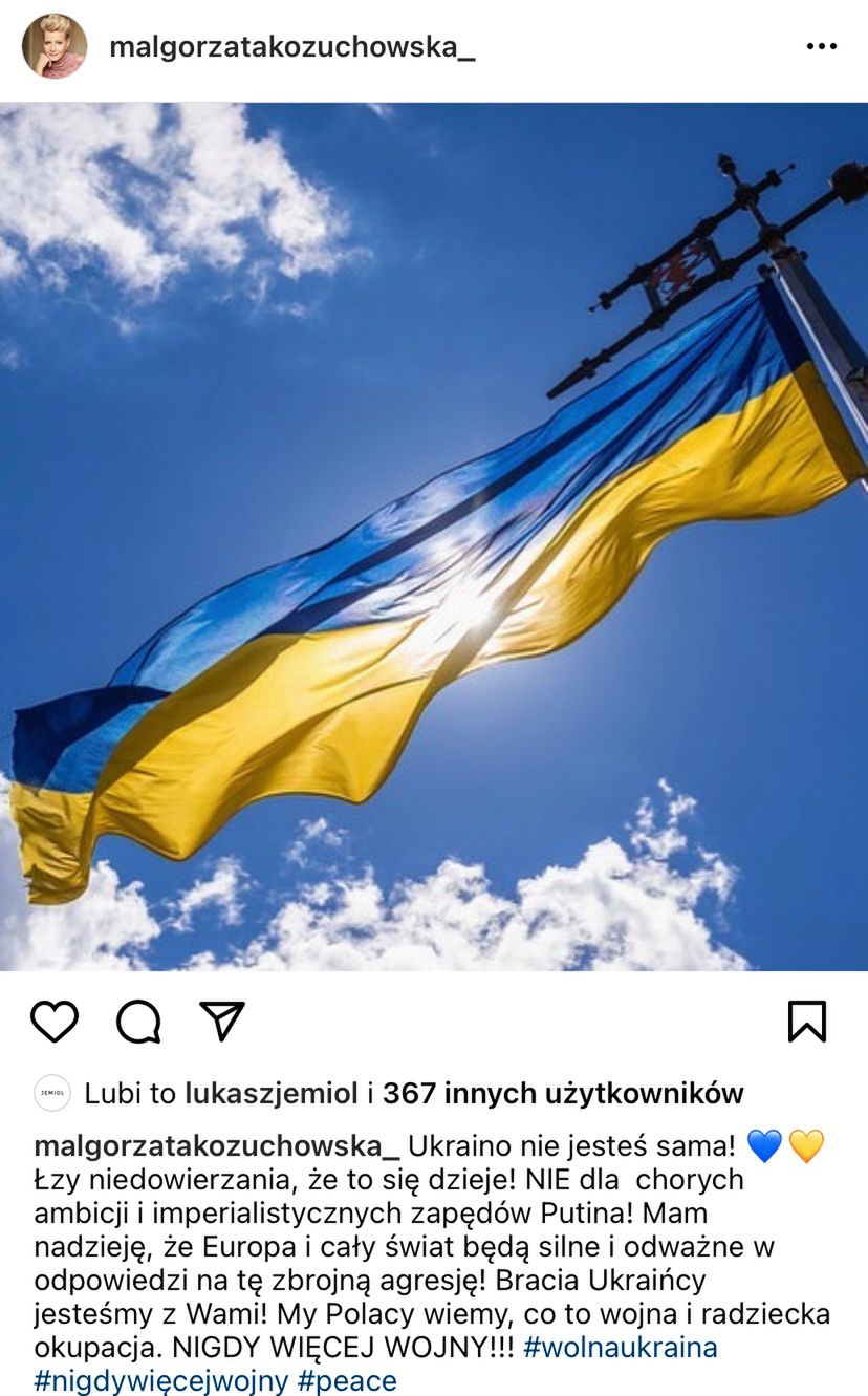 Gwiazdy solidaryzują się z Ukrainą