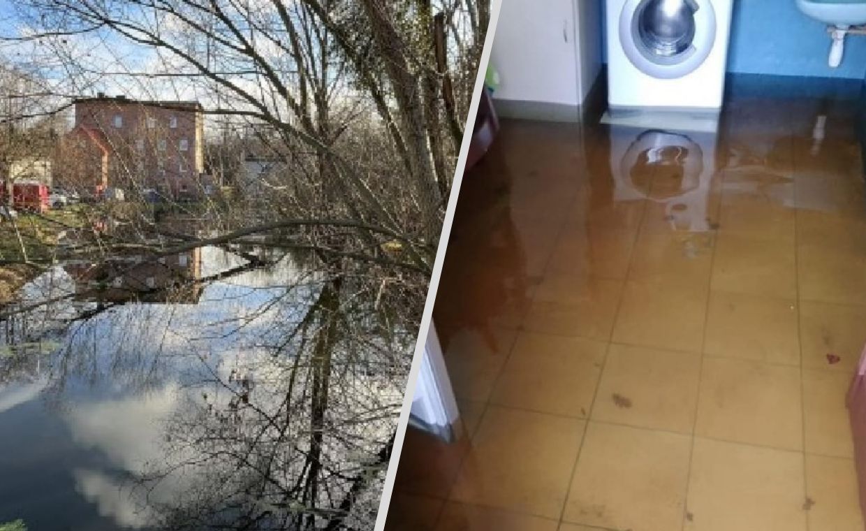 Alarm powodziowy. Woda wdziera się na posesje, układają worki