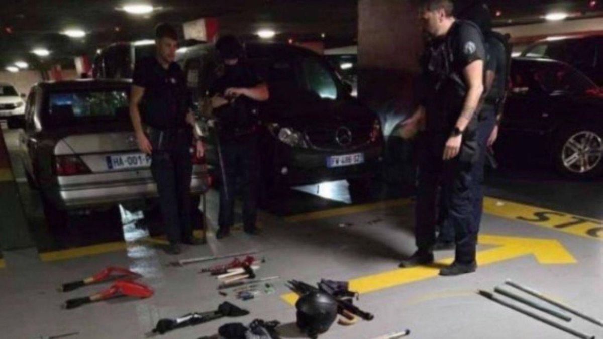 Twitter / Interwencja policji po meczu Ligi Europy