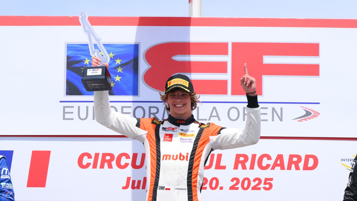 Materiały prasowe / Na zdjęciu: Tymoteusz Kucharczyk po wygranej