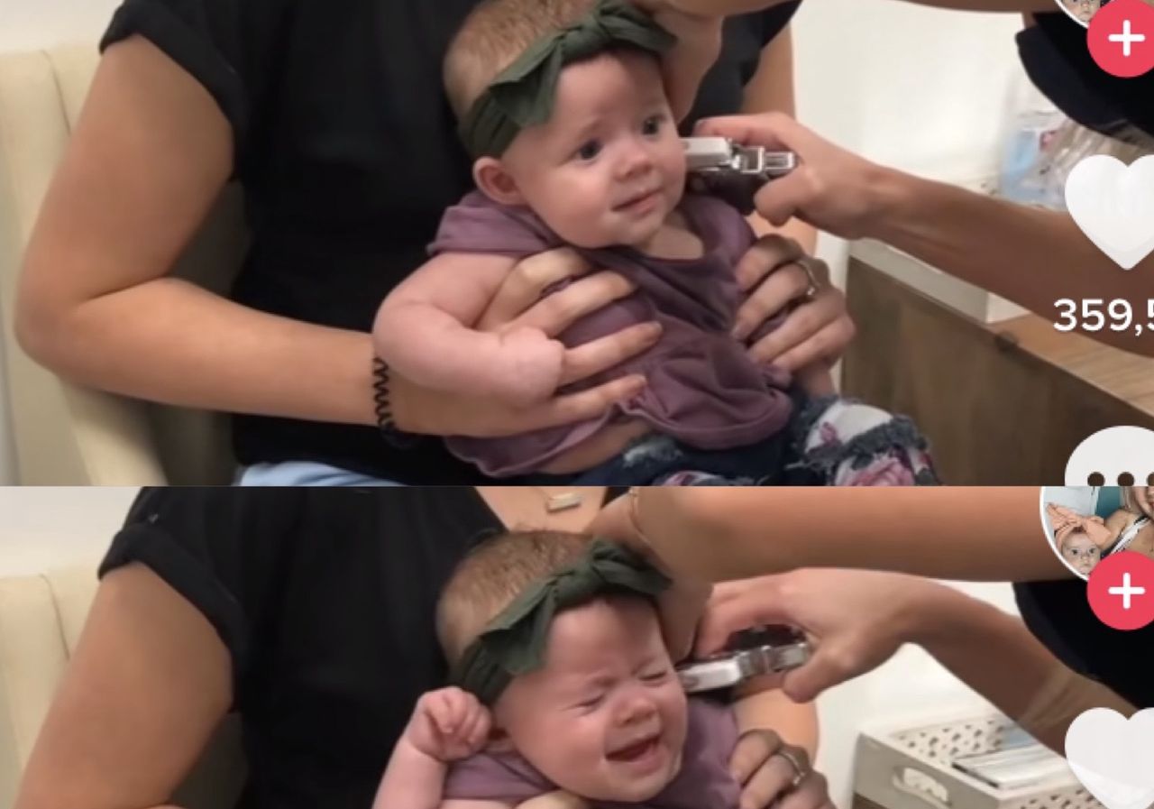 Przekłuła uszy 6-miesięcznej córce 