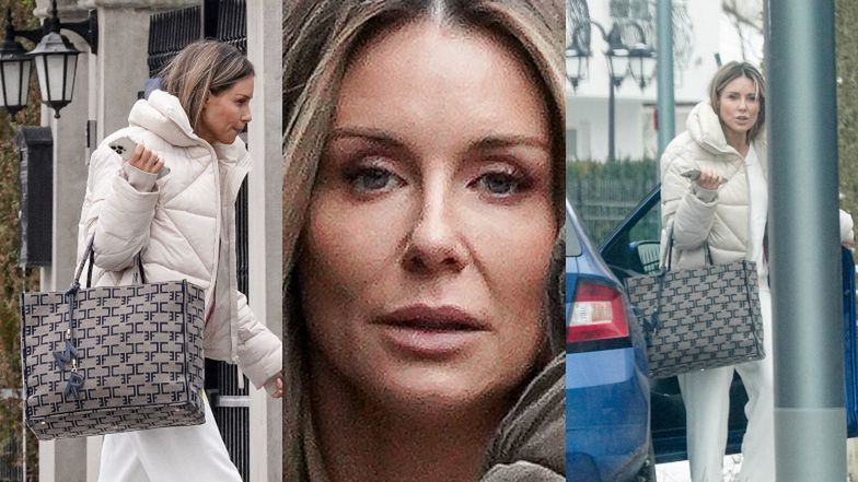 Małgorzata Rozenek wraca do domu z pracy