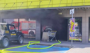 Pożar Biedronki w Lublinie. Straty będą ogromne