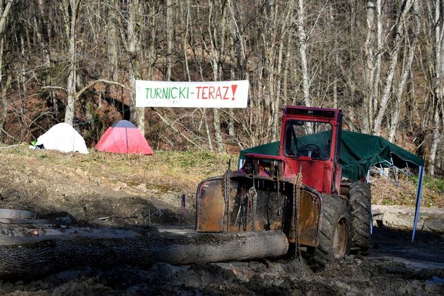 Aktywiści okupują las