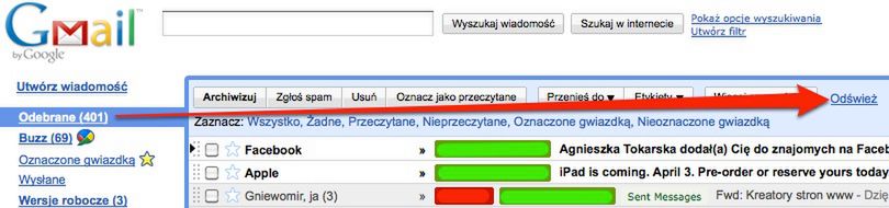 Jak ręcznie pobierać wiadomości z kont dodanych w Gmail? 3