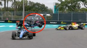 Ależ sceny w F1. Dachowanie bolidu w GP Miami