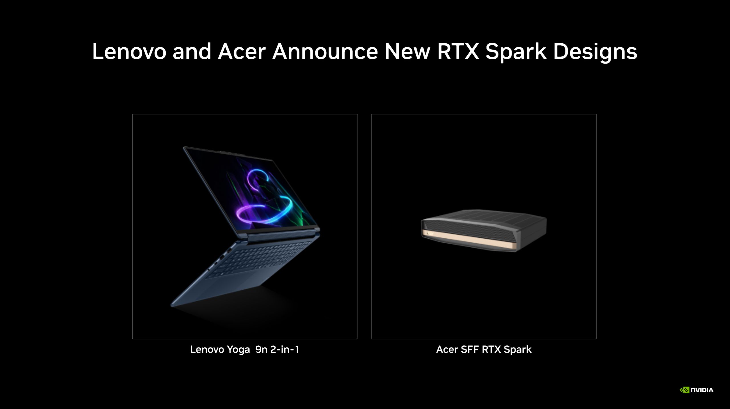 Pierwsze urządzenia bazujące nA NVIDIA RTX Spark