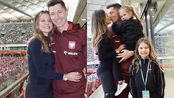 Anna Lewandowska zapozowała z mężem i córkami po meczu. W komentarzach zawrzało