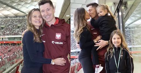 Anna Lewandowska zapozowała z mężem i córkami po meczu. W komentarzach zawrzało