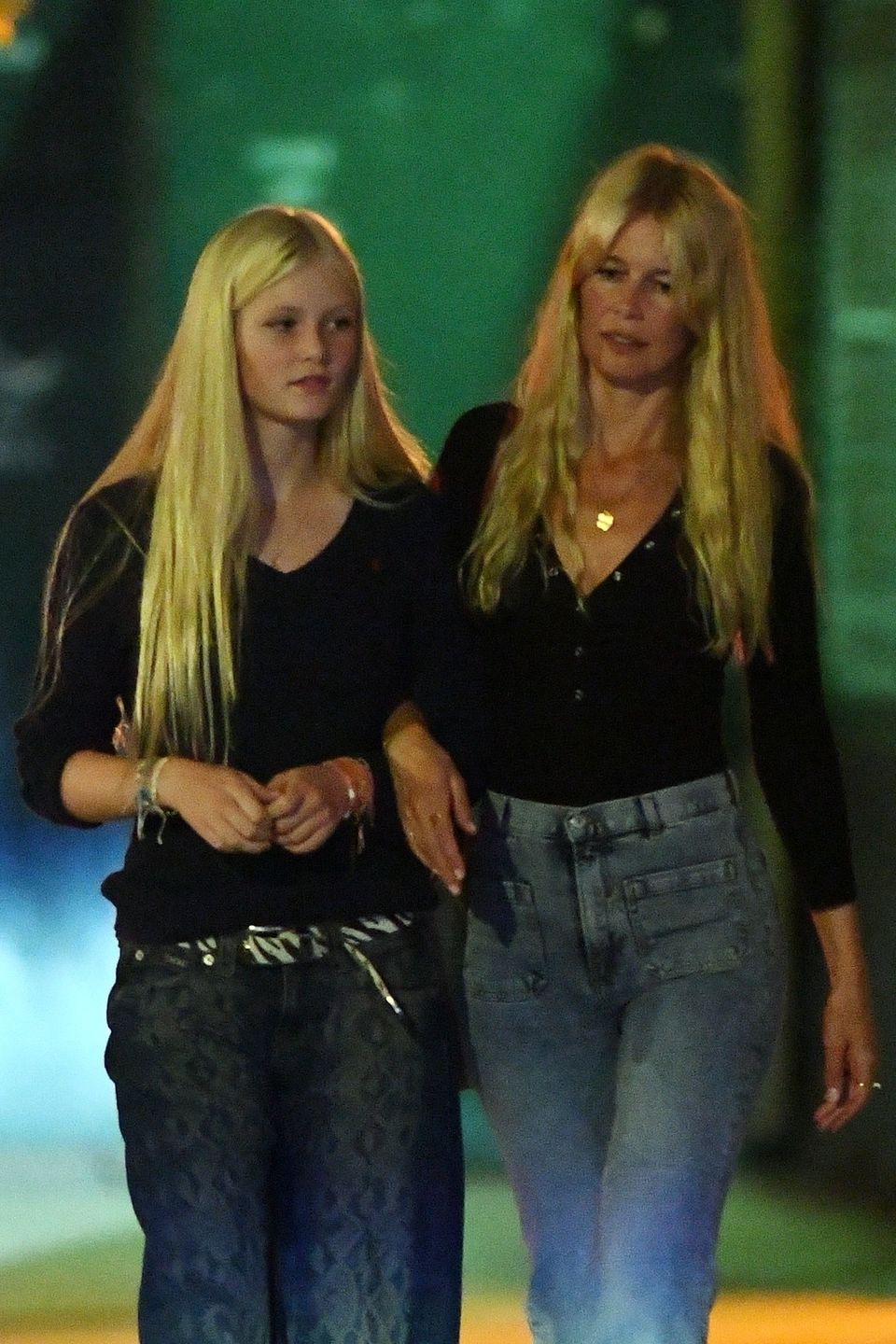 Claudia Schiffer z córką na mieście