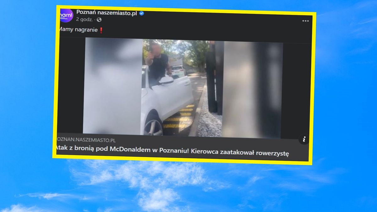 Kierowca wycelował w rowerzystę z pistoletu