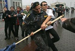 Rozpędzona demonstracja w Mińsku