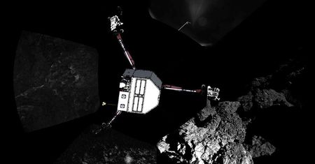 Lądownik Philae wylądował na komecie, ale misja będzie nieudana?