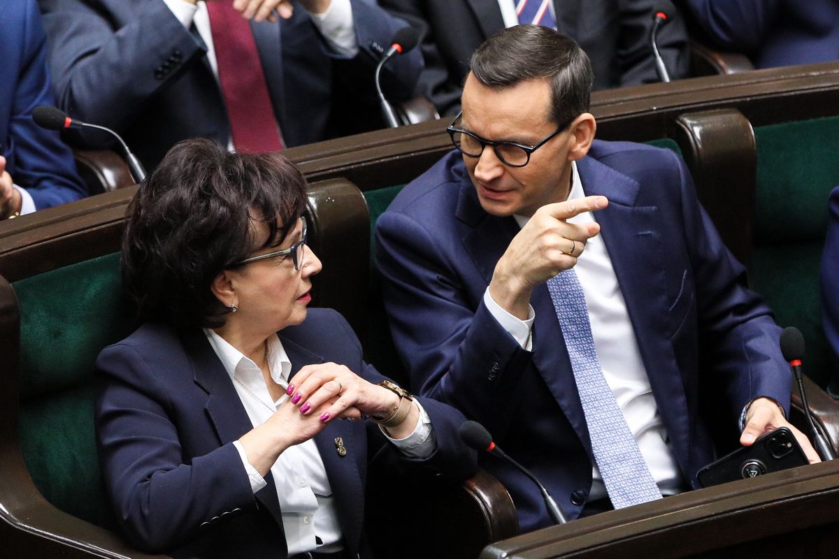 Mateusz Morawiecki i Elżbieta Witek