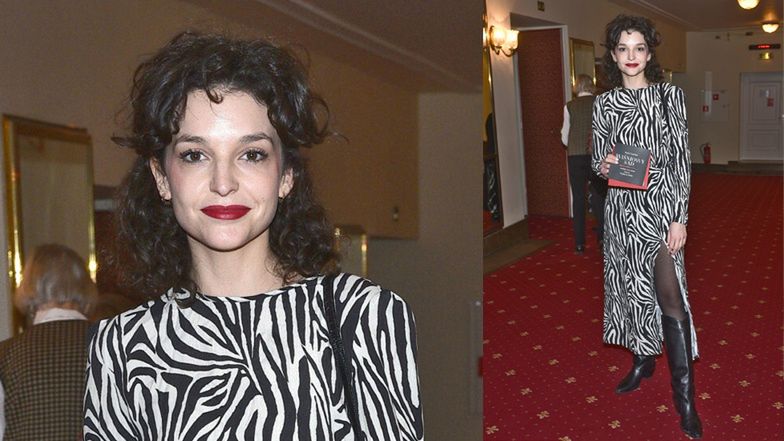 Zamaskowana "elita" na premierze sztuki 