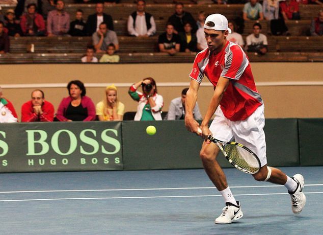 Jerzy Janowicz, 21 lat, odniósł 11 zwycięstw w kadrze (foto Bartłomiej Chłąd)