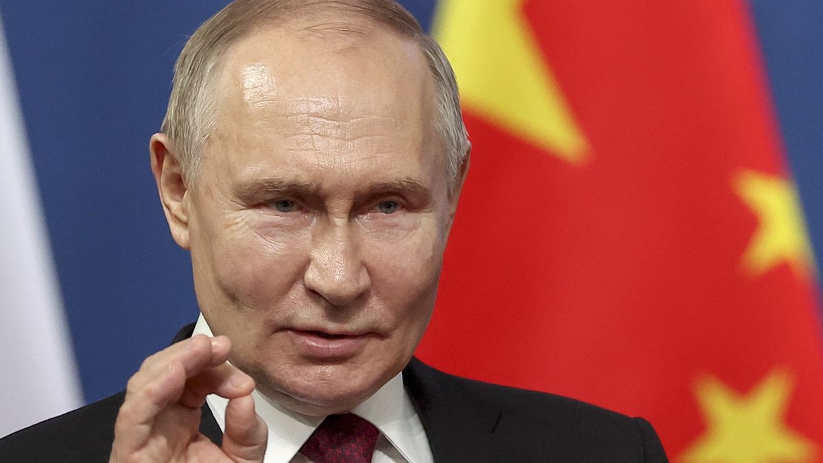 Russian President Vladimir Putin delivers a speech during a meeting with students and faculty of the Harbin Institute of Technology in Harbin, Heilongjiang province, China, 17 May 2024. The Russian president is on an official visit to China on 16 and 17 May. EPA/ALEXANDER RYUMIN/SPUTNIK/KREMLIN POOL MANDATORY CREDIT Dostawca: PAP/EPA.