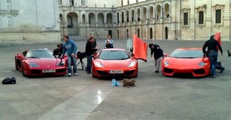 Ekipa Top Gear przyłapana we Włoszech [wideo]