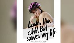 Kampania z półnagimi rowerzystami promująca jazdę w kaskach oskarżana o seksizm