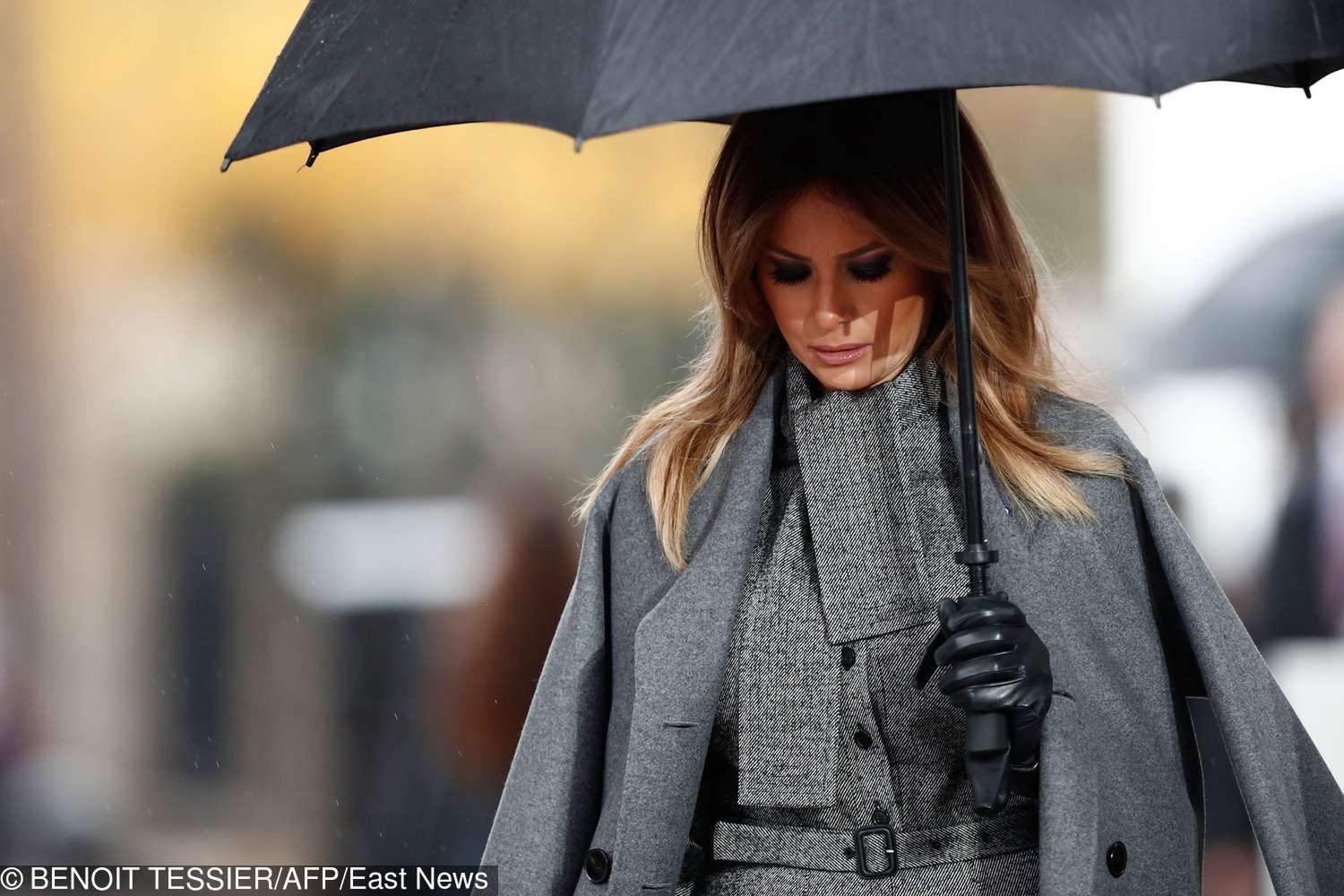 Melania Trump na ceremonii z okazji zakończenia I WŚ