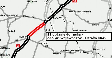 Kolejny odcinek S8 ukończony. Trasa ekspresowa Warszawa-Białystok ma coraz więcej kilometrów