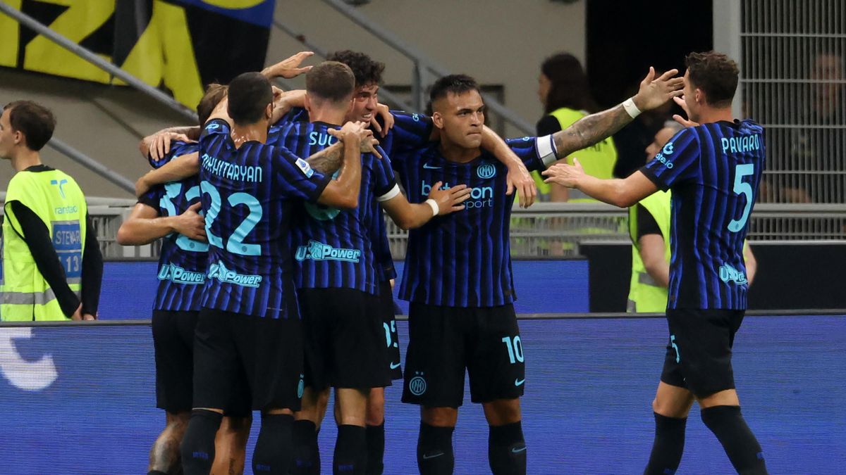 PAP/EPA / Matteo Bazzi / Piłkarze Interu Mediolan w meczu z Torino FC