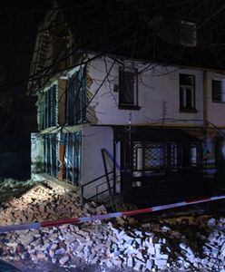 Eksplozja w Juszkowie. Zawaliła się ściana szczytowa domu