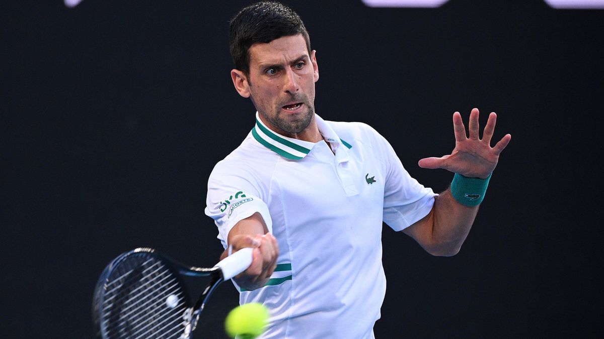 PAP/EPA / DEAN LEWINS / Na zdjęciu: Novak Djoković