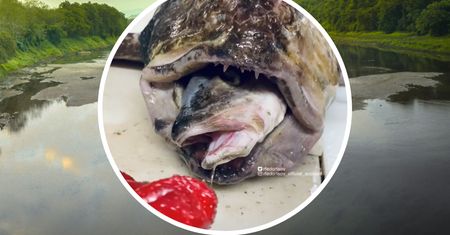 "Potwór". Wędkarz zaniemówił. Pokazał, co udało mu się złowić