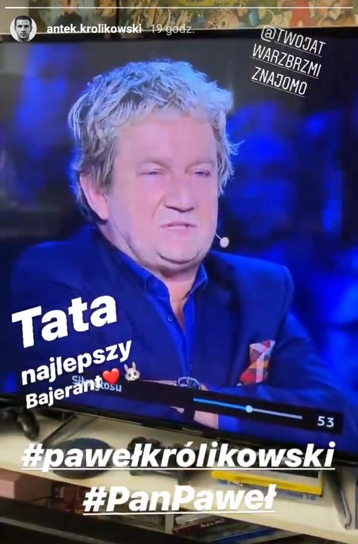 Antoni Królikowski wspomina ojca na Instagramie